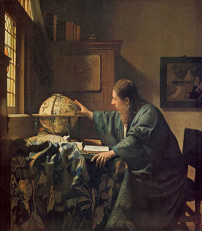 The Astronomer painting by Johannes Vermeer
