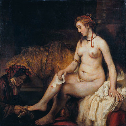 Bathsheba at the Bath painting by Rembrandt