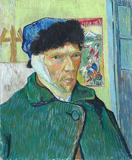 Self-Portrait with Bandaged Ear painting by Vincent van Gogh