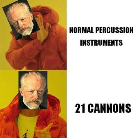 tchaikovsky cannons drake meme