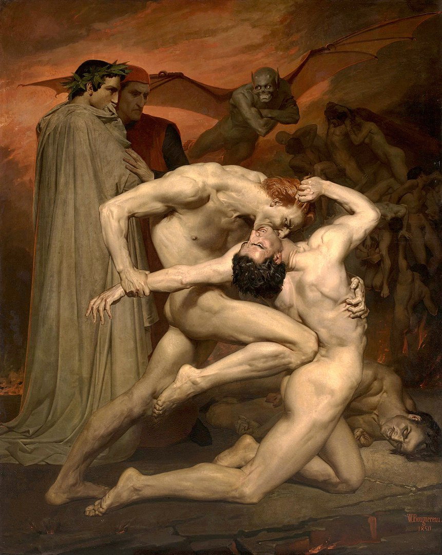 Dante and Virgil by William Adolphe Bouguereau